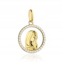 Medalik złoty 585 Matka Boska modląca