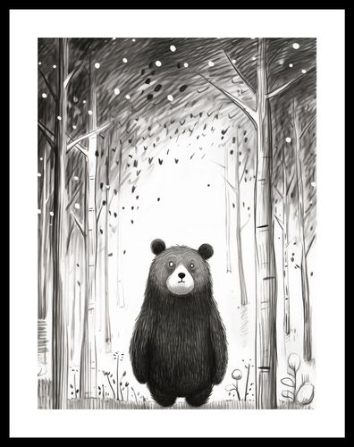 Plakat 30x40cm Ciekawski Miś na Arena.pl