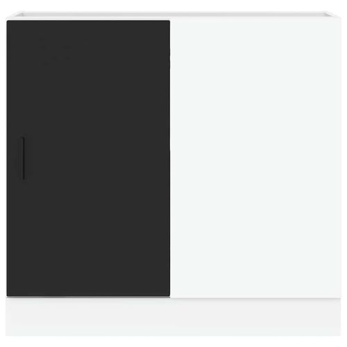 Szafka dolna pod zlew Lyon czarny drewno klejone na Arena.pl