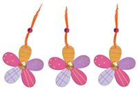 Kpl.3 zawieszek kwiatków