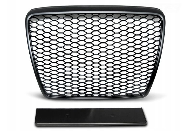 GRILL AUDI A6 C6 09-11R RS-STYLE MATT-BLACK zdjęcie 1