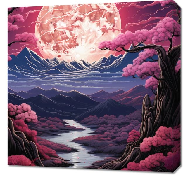 Obraz 60x60cm Różowa Kraina Marzeń zdjęcie 1