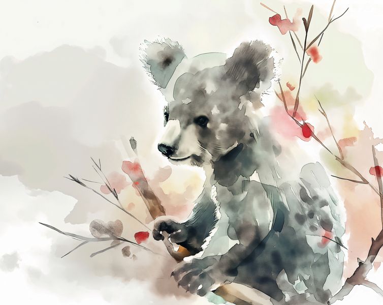 Plakat 76x60,5cm Akwarelowa Koala zdjęcie 1