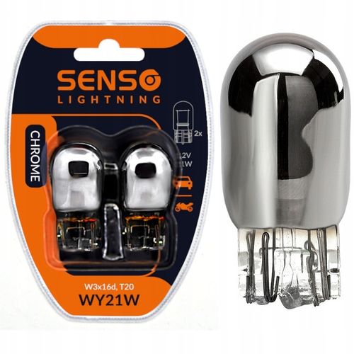 2x ŻARÓWKA SENSO WY21W W21W POMARAŃCZ CHROMOWANA na Arena.pl