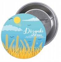 Przypinki buttony HIT DOŻYNKI 2022 z grafiką