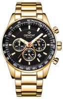 zegarek męski giewont chronograph sapphire złoto czarny gw9140-b4