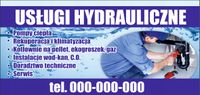 BANER REKLAMOWY projekt 130x80 USŁUGI HYDRAULICZNE