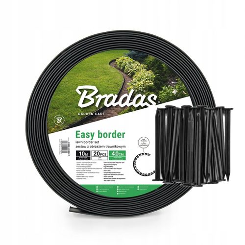 Zestaw obrzeży trawnikowych EASY BORDER KOTWY 10m na Arena.pl