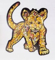 Puzzle drewniane eko 78 Simba A4 Praca zbiorowa