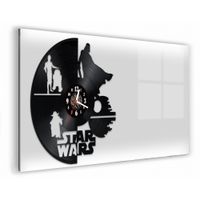 Zegar Ścienny z płyty winylowej na lustrze STAR WARS  25 wzorów 59x29cm