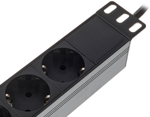 Listwa Zasilająca the t.racks Power 8 RACK 1U 8 gniazd 2m włącznik zdjęcie 7