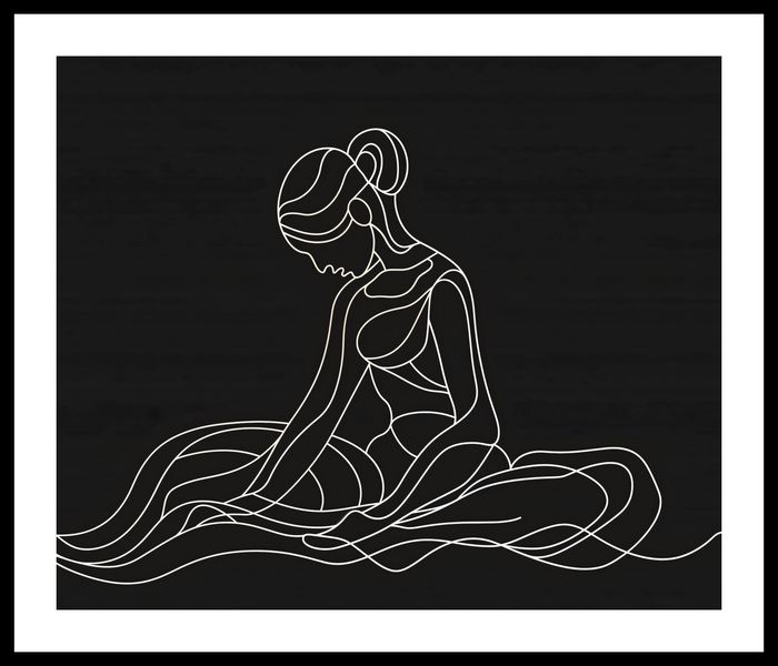 Plakat 60x50cm Pozycja Siedząca zdjęcie 3