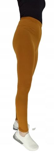 Leginsy DŁUGIE getry damskie MIODOWE BAMBUSOWE *S* na Arena.pl