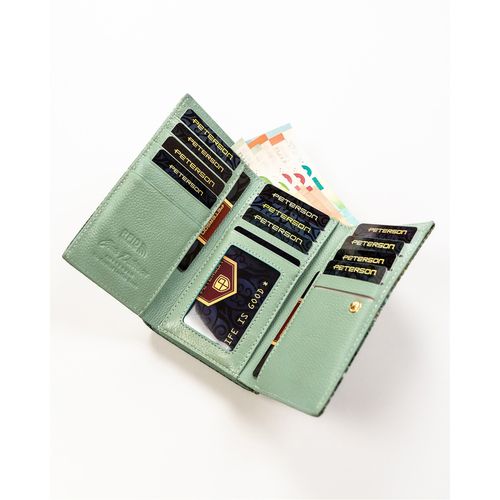 portfel damski na karty i bilon z modnym wzorem - peterson na Arena.pl