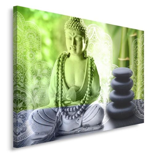 Obraz na płótnie - Canvas, Budda i kamienie 40x30 na Arena.pl