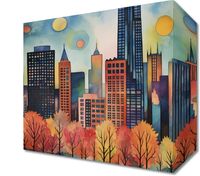 Obraz 20x20cm Panorama Malowniczego Miasta