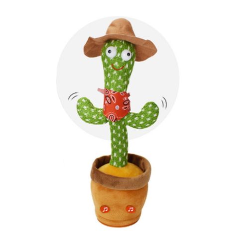 kaktus pluszowy tańczący w doniczce (nagrywanie, dźwięk) 32x12cm | NT6018 na Arena.pl
