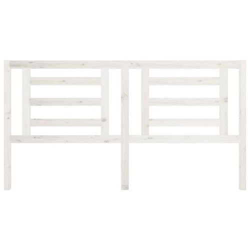 Wezgłowie łóżka, białe, 186x4x100 cm, lite drewno sosnowe na Arena.pl