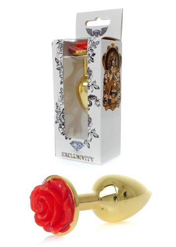 Plug-Jewellery Gold Plug Rose- Red na Arena.pl