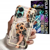ETUI DO OPPO A78 4G - SŁONECZNIK KWIATY DLA KOBIET PLECKI + FOLIA