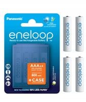 ORYGINALNE AKUMULATORKI ENELOOP 4xAAA 800mAh + CASE 100% JAPOŃSKIE