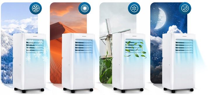 Klimatyzator Przenośny 2,9kW WiFi Osuszacz 40m2 26l BD-580 zdjęcie 12