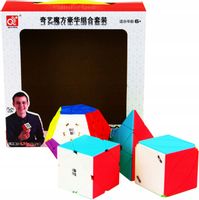 ORYGINALNA KOSTKA RUBIKA ZESTAW QiYi Megaminx + Pyraminx + Skewb + Ivy Cube