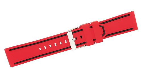 pasek silikonowy czerwono-czarny u14-20-3 na Arena.pl