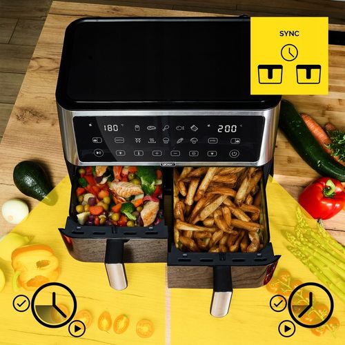Frytkownica beztłuszczowa Dwukomorowa 10L Air Fryer Yoer 2850W 10 na Arena.pl