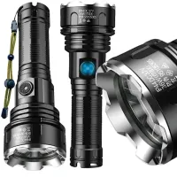 MOCNA LATARKA TAKTYCZNA LED XHP90 ZOOM WOJSKOWA