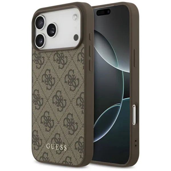 Etui Guess 4G Classic na iPhone 17 Pro Max - brązowe zdjęcie 1