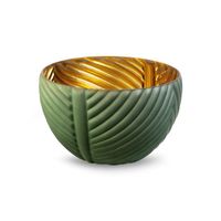 Szklana misa dekoracyjna NADIA 24x24x16 zielona