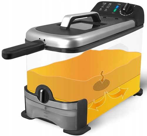 FRYTKOWNICA TRADYCYJNA OLEJOWA 3L FILTR OLEJU FRYTOWNICA TERMOSTAT na Arena.pl