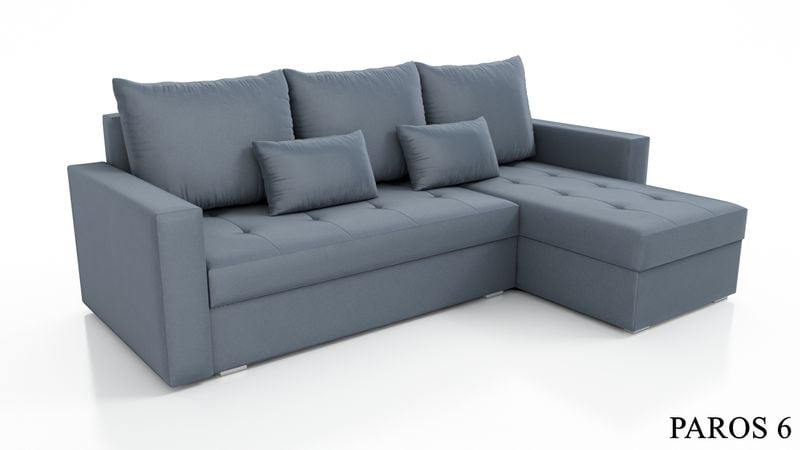 Rozkładany narożnik Focus pikowany z pojemnikiem zdjęcie 3