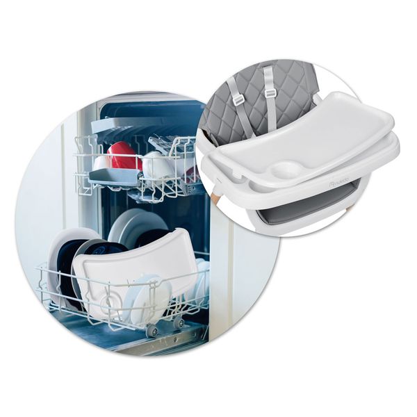 Krzesełko do karmienia Nukido Lilo szare zdjęcie 15