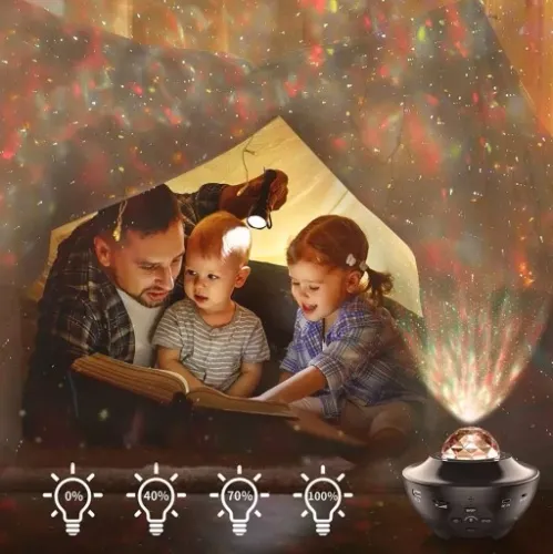 PROJEKTOR GWIAZD LAMPKA NOCNA RZUTNIK LED DO SYPIALNI DLA DZIECI NA PREZENT na Arena.pl