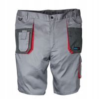 DEDRA SZORTY OCHRONNE SZARE M/50, COMFORT LINE 190G/M2 20%BAWEŁNY BH3ST-M