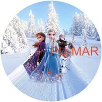 Opłatek na tort KRAINA LODU FROZEN Elsa Anna Postać Bajka Tekst Gratis