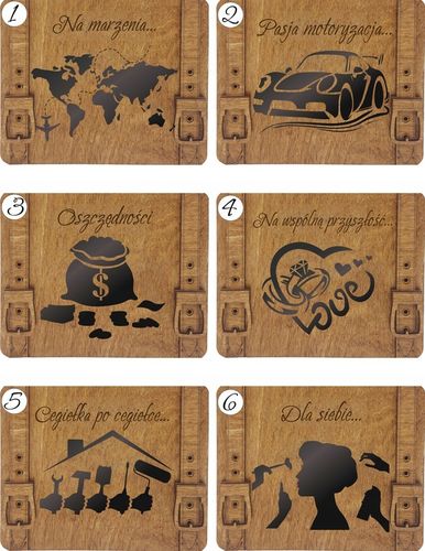 Skarbonka Wykreślana Walizka Prezent Urodziny Oszczędzanie Cel Różne Wzory na Arena.pl