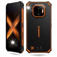 Smartfon HAMMER Energy X2 5G 6 GB/128 GB Czarno-pomarańczowy