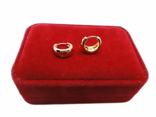 ZLOTE KOLCZYKI STAL CHIRURGICZNA zdjęcie 2