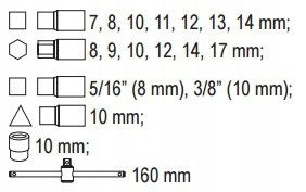 ZESTAW KLUCZY DO KORKÓW OLEJU zdjęcie 1