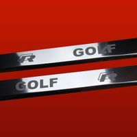 Listwa progowa VOLKSWAGEN GOLF MK7 GOLF R Stal nierdzewna 304 połysk 2szt