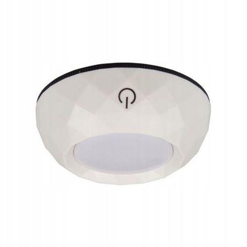 2x Lampka Samoprzylepna LED Podszafkowa Okrągła BIAŁA Światło do Szafy na Arena.pl