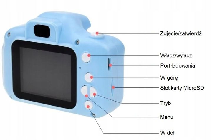 Aparat dla dzieci prezent na dzień dziecka cyfrowy zdjęcie 6
