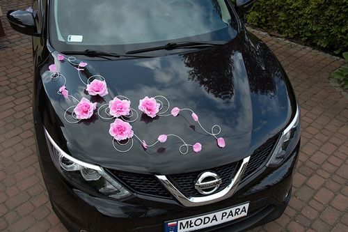 Dekoracja samochodu ozdoby na auto do ślubu A24 na Arena.pl