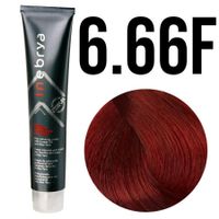 Inebrya farba do włosów, koloryzacja trwała, 100 ml 6/66 ciemny blond intensywna czerwień