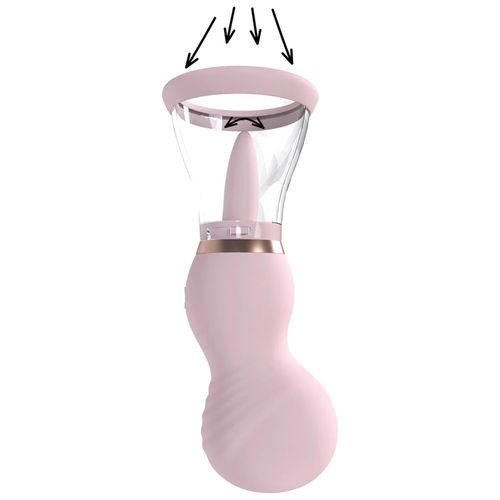 Sensual - Rechargeable Vulva And Breast Pump - Pink na Arena.pl