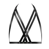 bijoux indiscrets maze halter bra harness black - uprząż piersiowa,