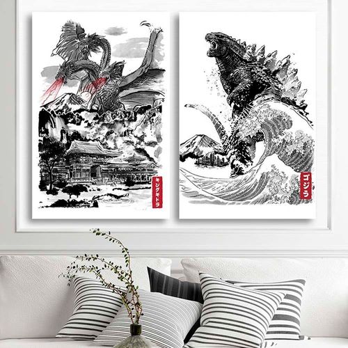 Obraz na płótnie – Canvas, Godzilla 40x60 na Arena.pl